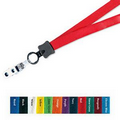 1/2" Cotton Lanyard w/ Strap Clip (Blank)